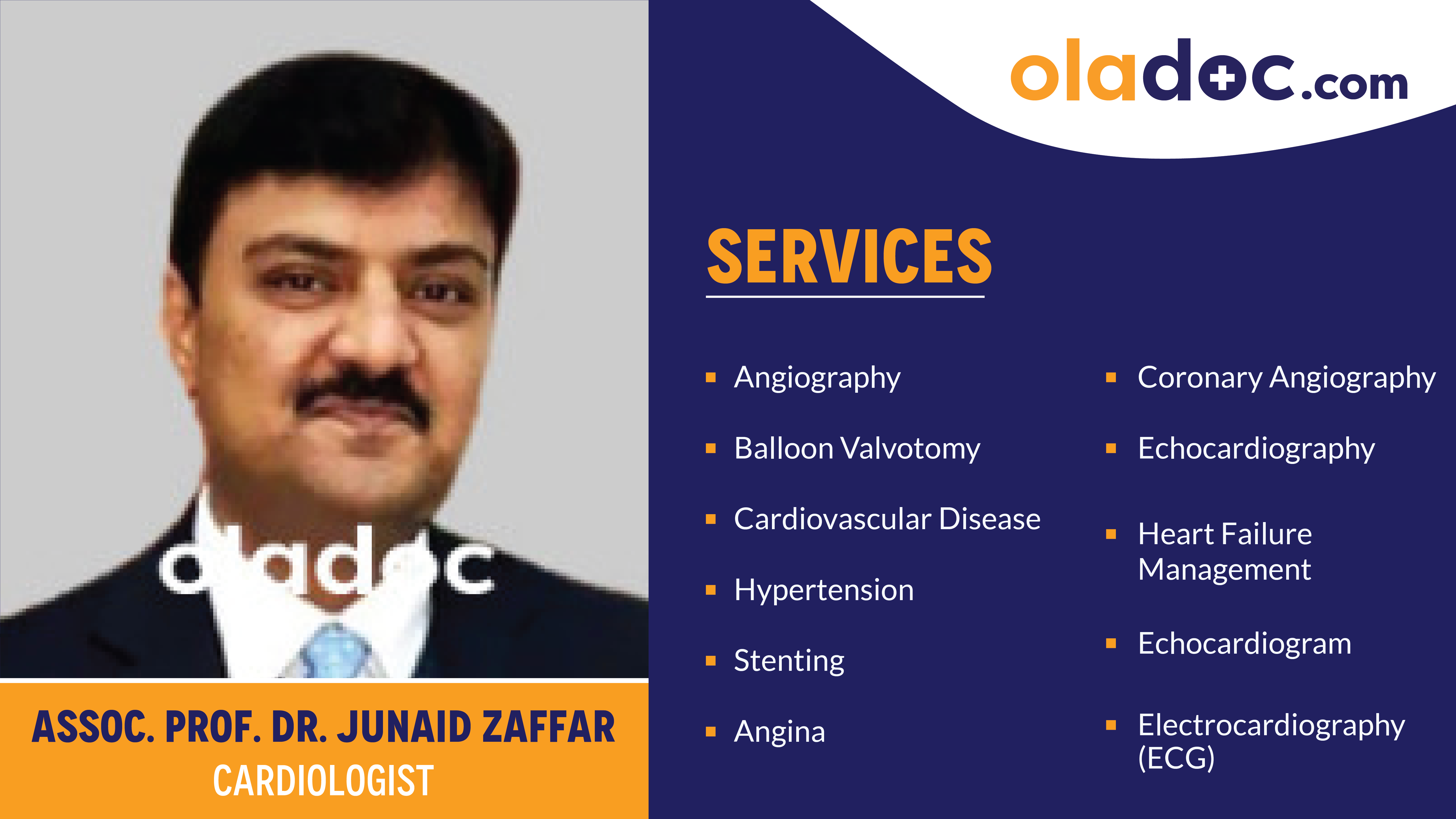 Services provided by Dr.Akmal Waheed